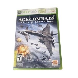 Ace Combat 6 Xbox 360 2007 CIB w/manual Fires of Liberation video‎ game